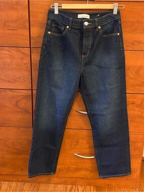Loft Dark Blue Denim Jeans Straight Fit